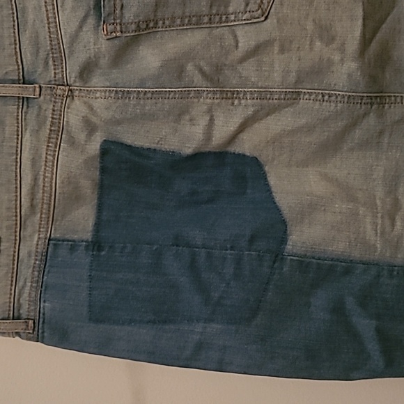 EXPRESS Multi-Color Denim Skirt Size 12 - Picture 7 of 10